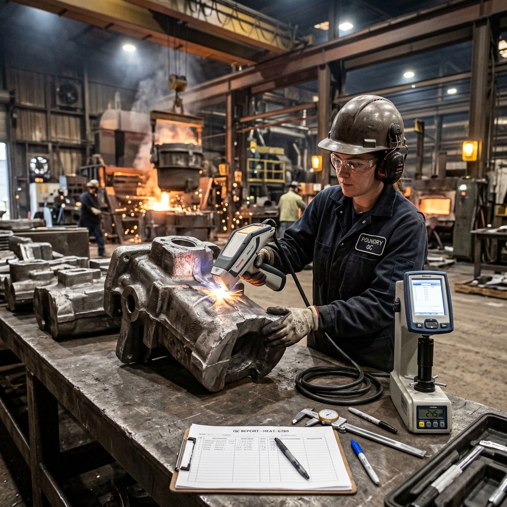 Steel foundry quality inspection