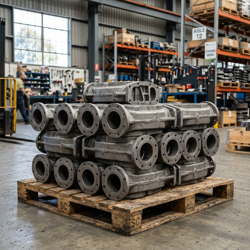 Industrial IS 1030 Casting Parts on Pallet